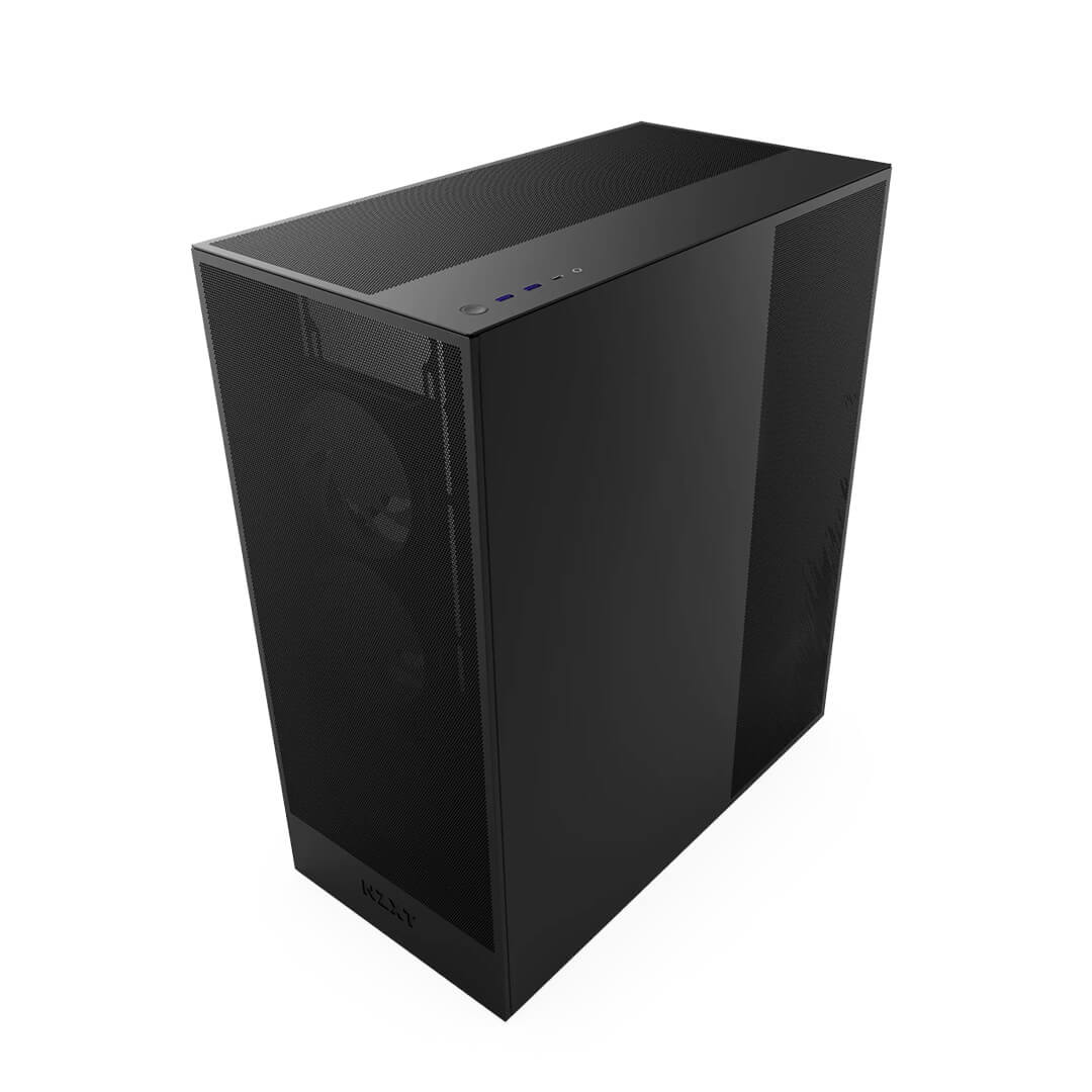NZXT H7 Flow E-ATX Mid Tower Cabinet (Black)-Images-3 Gamesncomps.com