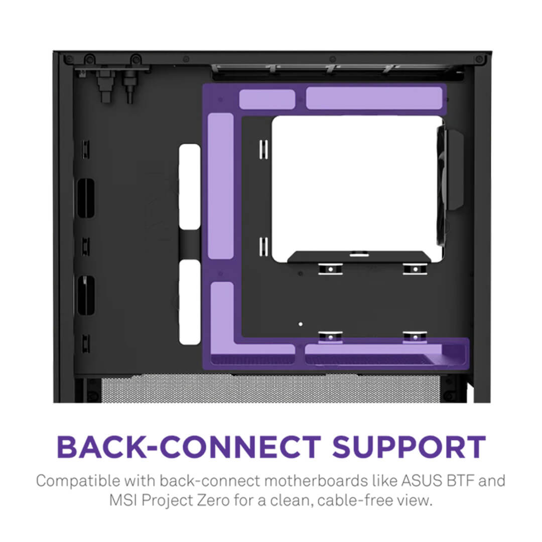 NZXT H3 Flow M-ATX Mini Tower Case 2025 Edition Cabinet-Images-4 Gamesncomps.com