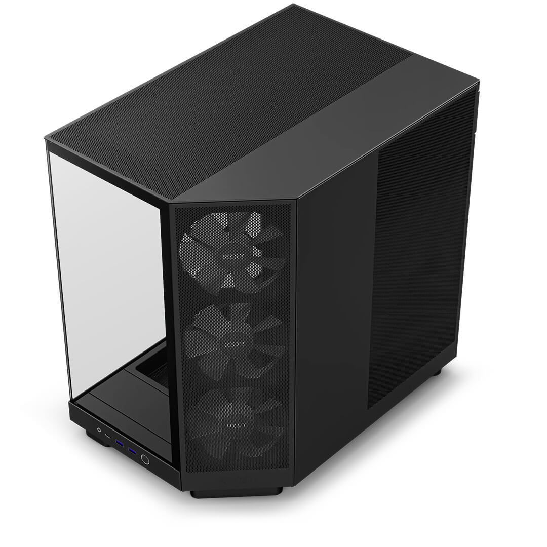NZXT H6 Flow RGB (ATX) Mid Tower Cabinet (Black)-Images-2 Gamesncomps.com