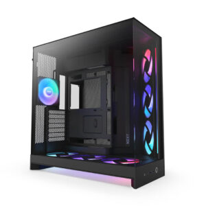 Nzxt H9 Flow RGB Plus 2025 Edition E-ATX Mid Tower Cabinet (Black)-Images-5 Gamesncomps.com