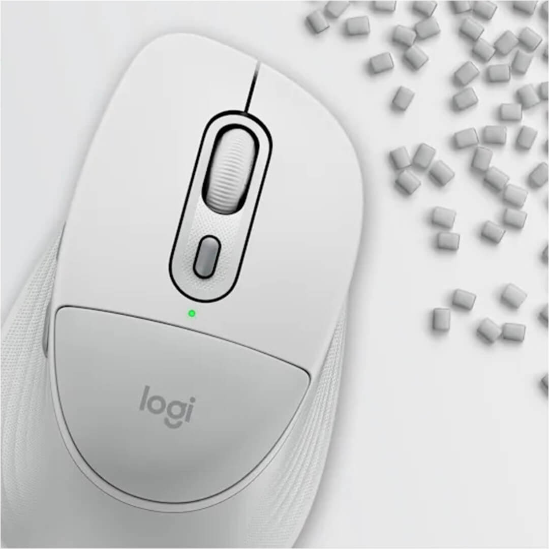Logitech Signature Comfort Plus M840 L Wireless Bluetooth mouse Color Off White-Images-2Gamesncomps.com