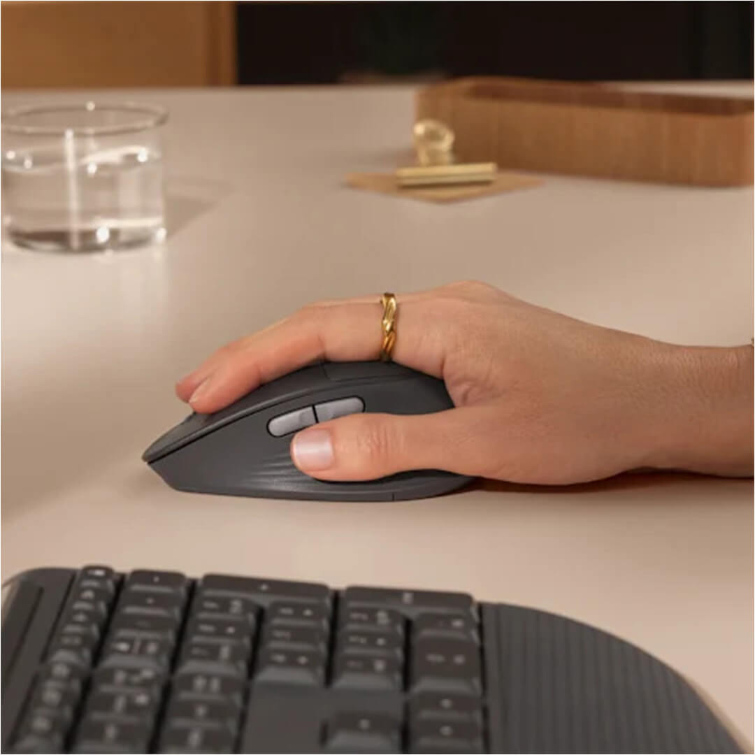 Logitech Signature Comfort Plus M840 L Wireless Bluetooth mouse Color Graphite-Images-2 Gamesncomps.com