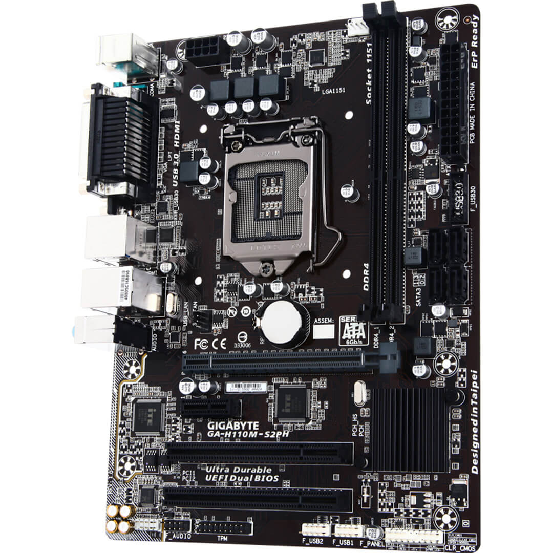 Gigabyte GA-H110M-S2PH INTEL Motherboard-Images-1 Gamesncomps.com