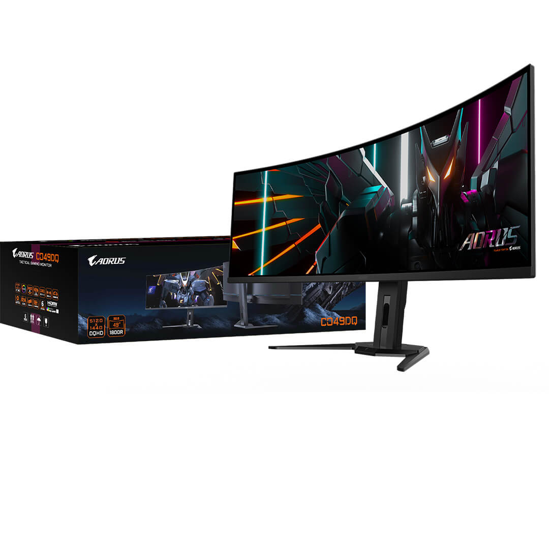 Gigabyte Aorus CO49DQ 49 Inch Curved Gaming Monitor-Images-8 Gamesncomps.com