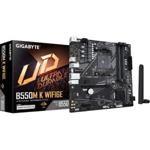 Gigabyte B550M K Wifi6e AMD Socket AM4 Ddr4 Motherboard-Images-2 Gamesncomps.com